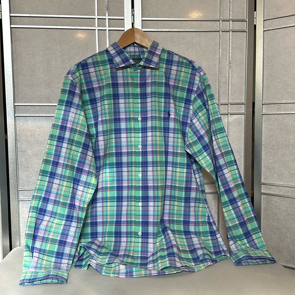 Polo dress shirt.